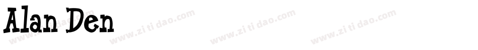 Alan Den字体转换
